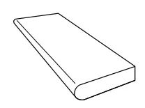 GRADONE ARROTONDATO CEMENTO OUTDOOR 20MM