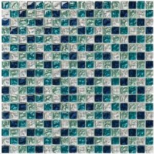 Mosaique Brilliant glass Aquamarine tessera 1.5x1.5