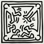 Décor et finition Keith haring Game of fifteen