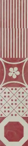 DEC.COMBI 4 BEIGE/ROSSO RET