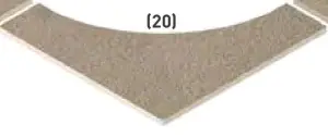 ANGLE CURVILIGNE 15 QR 01  GLACIER