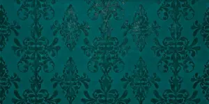PETROLEUM GREEN GOLD DAMASK