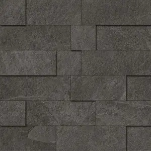 MOSAICO 3D SLATE BLACK NAT