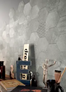 MOSAICO ESAGONE GREY NAT/RET