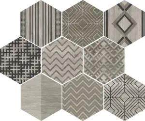 DECOWOOD MIX SNOW MAT