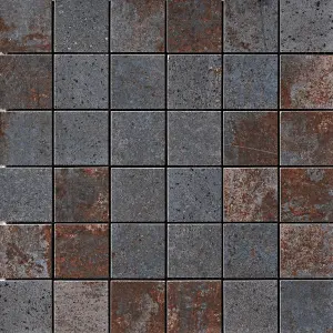 MOSAICO METALLO NERO 5X5