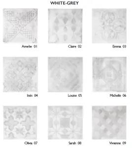 PATTERNS MIX WHITE GREY