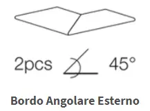 BORDO ANGOLARE ESTERNO DRAGON GREY GRIP/RET