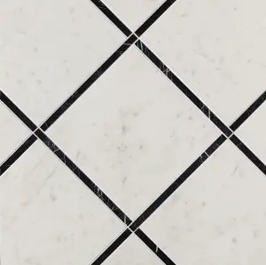 INCROCI CARRARA NERO REALE INSERTO RT