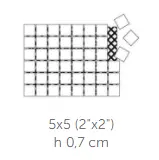 MOSAICO 5X5 NERO