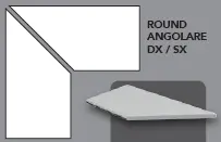 ROUND ANGOLARE SX BEIGE