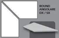 ROUND ANGOLARE DX BEIGE