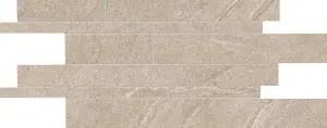 MOSAICO LISTELLI SFALSATI CONTROFALDA MIX NAT/LAPP SAND