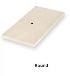 ROUND IVORY