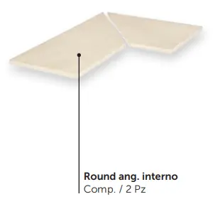 ROUND ANGOLO INTERNO IVORY