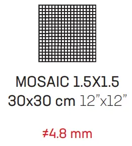 MOSAIC 1.5X1.5 BLUE