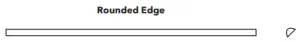 ROUNDED EDGE WHITE MATT