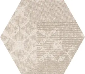 ESAGONA PATCHWORK TAUPE LINEN NAT
