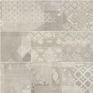 DECORO PATCHWORK PEARL GREY NAT/RET