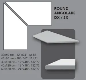 ROUND ANGOLARE FREYA DX
