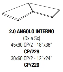 2.0 ANGOLO INTERNO METAL