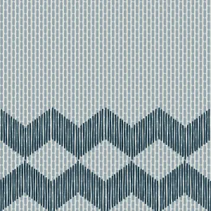 ZIGZAG HALF BLUE