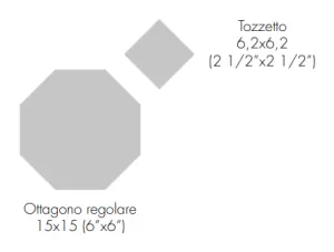 OTTAGONO REGOLARE BIANCO