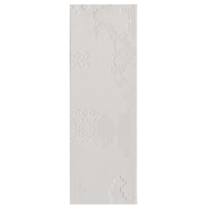 Faience Bas-relief Patchwork relief bianco